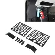Car Auto 2pcs Rear Window Side Storage Rack Aluminium Alloy Modular Storage