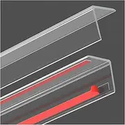 Edge Protector, Clear Furniture Bumper Decor Cover，Self-Adhesive Corner Guard Edge Protector,90-Degree Corner Trim Strip, Plastic Corner Trim Strip for Home Balcony Wall Table Safety，2 Pack