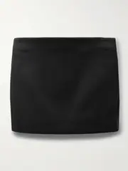 [KHAITE] KHAITE - Jett Jersey Mini Skirt - Black - US12 US 12 Black