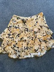 Whistles Leopard Print Silk Skirt Size 10