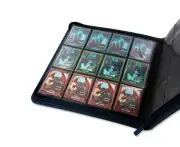 12-Pocket QuadRow ZipFolio XenoSkin Folder (Dark Blue)