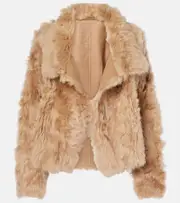 [Yves Salomon] Yves Salomon Shearling jacket AU 12 beige