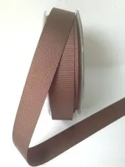1" Grosgrain Ribbon - May Arts - JH33 - Brown - 5 Yards