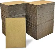 200 Packs 4x6 Inch Corrugated Sheets, Premium Pads Inserts Bulk Flat for T-Shirts, Shipping, Mailing, Cardboard Divider Backing and Crafts (Kraft)