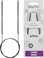 [KNITPRO] J'Adore Cubics Knit Pins - Circular Fixed Knitting Needles - 80cm x 3.75mm