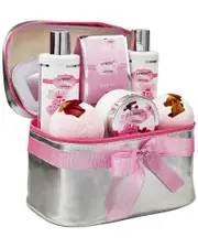 Lovery Bath & Body Spa Gift Set - Cherry Blossom Essentails with Cosmetic Bag NoSize NoColor