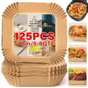 Air Fryer Liners Disposable, 125pcs Non-stick Disposable Airfryer Liners, 8 I...