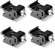LIFKICH Cold Shoe Tripod Mount 4pcs Metal Flash Adapter with 1/4'' Screw Level Adjustment Sturdy and Adjustable