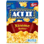 Xtreme Butter Microwave Popcorn, 6 Ct 2.75 Oz Bags