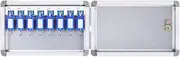 ZBWWBZZ Key Organizer Safe Storage Locker Box, Wall -Mounted Key Management Box with Key Lock Hooks & Labels, for Property Communities & Car Dealerships,8pcs