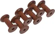 TEHAUX 6Pcs Vintage Thread Spools Compact Bobbins for Organized Sewing Projects Neat Storage for Home Sewing DIY Crafts Embroidery Thread Holder