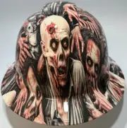 New Full Brim Hard Hat Custom Hydro Dipped ZOMBIE APOCALYPSE