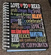 LANG Spiral Bound Journal Love To Read artwork by Susan Winget Lined Pages 240