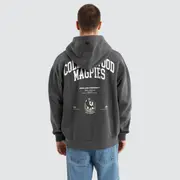 [Nena and Pasadena AFL] Collingwood Magpies AFL Vintage Hoodie Pigment Asphalt