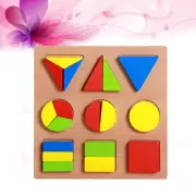 Chunky Jigsaw Shape Sorting Puzzle Sensory Toy Educational Learning Toy