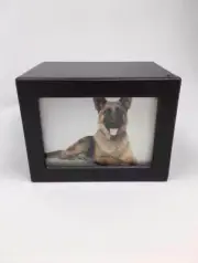 Pet Urn Peaceful Pet Memorial Keepsake Urn,Photo Box Pet Cremation Urn,Dog Urn,