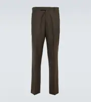 [The Row] The Row Elijah straight wool pants 32 brown
