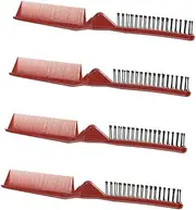 Baluue 4pcs Folding Comb Professional Hair Combs Travel Comb Anti-static Comb Women Combs Partition Combs Hairdressing Combs Anti-static Hair Comb Foldable Combs Plastic