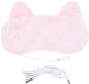 TOVINANNA 2pcs USB Heating Eye Mask Heat Sleeping Eye Masks Eye Cover for Sleepover Heat Eye Masks Eye Patches for Dark Circles Warm Eye Compress Travel Eye Pink Pp Eyes Hood