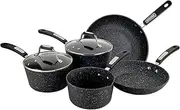 Scoville Neverstick 5 Piece Saucepan, Wok and Frying Pan Set