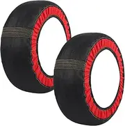Snow Socks - Snow Socks for Car Tyres - Approved Snow Socks | Snow Chains for | 2x Automotive Tires Chains Device | Car Traction Device for Tires, Snow Chain Socks for, Auto, Rvs, Trucks
