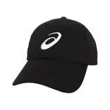 在飛比找遠傳friDay購物優惠-ASICS 平織運動帽-防曬 遮陽 鴨舌帽 運動 帽子 黑白