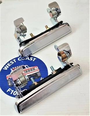 FORD F100 DOOR HANDLES OUTER, LEFT + RIGHT NEW F250 F350 74-80