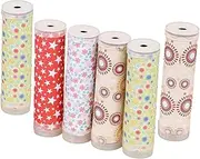 Vaguelly Printed Paper DIY Kaleidoscope Kit 6pcs Beads Kit for Boys and Girls Hand-Eye Coordination Toy Random Color