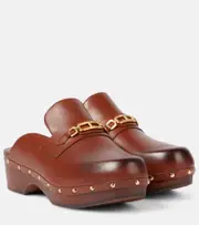 [Tom Ford] Tom Ford Whitney leather clogs AU 7 brown