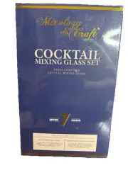 Mixology & Craft Cocktail Set - 7-Piece Bartender Kit with Mixing Glass Set, ...