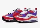 Nike Air Max 98 Raptors Womens Size US 7 Red White Purple Shoes Sneakers New ✅