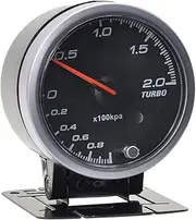 STGTZPLPDU 60mm High Speed Stepper Red White Light Car Turbin Boost Tturbo Meter Warning Function Automotive Pressure Gauge Pods Boost Meter