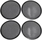 XYWHPGV 4pcs 10 Inch Black Metal Speaker Subwoofer Mesh Cover Protective Grill for Truck(1aba8 70f02 dbc19 ca311 9d36d f93af