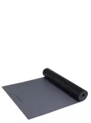Gaiam 5mm dynaMat Athletic Yoga Mat – Extra Long GREY/BLACK (d)