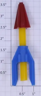 American Flyer P14A686X S Scale Red/Yellow/Blue Rocket (50)