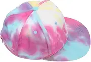 [AKOOSY] Tie Dye Pattern Baseball Hat Comfortable Breathable Outdoor Cap Stylish Peaked Hat for Accessory Vibrant Colors