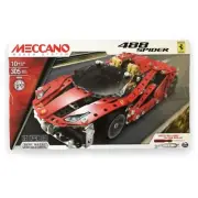 Meccano 16309 Ferrari 488 Spider s.t.e.m. Spin Master 305 PC Set New In Box
