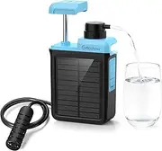 Greeshow GS-2809 Portable Water Purifier, Outdoor Water Purifier, Electric Water Purifier, Genuine Japanese Product, Solar Chargable, Drinking Water, Disasters, Recommended for Disasters, Survival