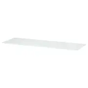 BESTÅ top panel, glass white/light green, 120x40 cm