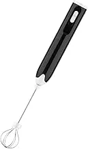 OKUMEYR 1Pc Convenient Electric Hand Mixer Stainless Steel Baking Utensil for Efficient Mixing Kitchen for Eggs Dough and More Black
