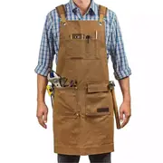 Waxed Canvas Tool Work Shop Apron Heavy Duty Woodworking Chef Workshop 80*60cm