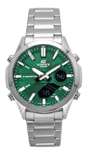 Casio EDIFICE Analog-Digital Alarm World Time Timer EFV-C120D-3A 100M Mens Watch