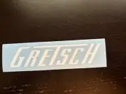 Gretsch Die Cut Window Sticker - White