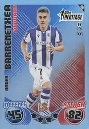Generic Match Attax 2024 2025 Ander Barrenetxea Heritage Trading Card