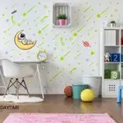 Decor Glow In The Dark Moon Stars Stickers Luminous Wall Stickers Meteor
