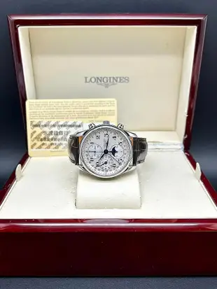 重序名錶 LONGINES 浪琴 Master 巨擘系列 月相/日期/星期/月份/計時 自動上鍊腕錶