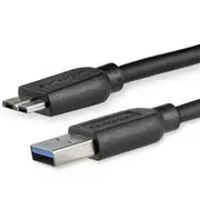 StarTech 6ft Slim USB 3.0 Micro B Cable, A to Micro B Thin - USB3AUB2MS