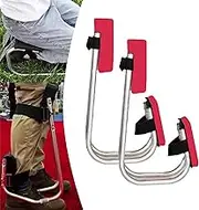Imgjsx Knee Seat for Gardening,Strap on Kneeling Device for Garden,Kneeling and Seat,Ergonomic Knee Protection & Ankle Support Knee Seat for Garden One Leg (2pcs Black)