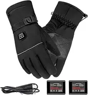 [Generic] Electric Thermal Gloves, Battery Operated Thermal Gloves, Rechargeable Touch Screen Thermal Gloves with 3.7V Battery with 3 Temperature Levels | Calen Thermal Gloves