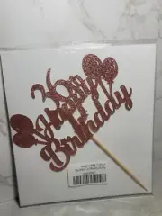Premium Cake Topper Top Party Glitter Sparkle 37th Birthday 36 NEW Balloon
